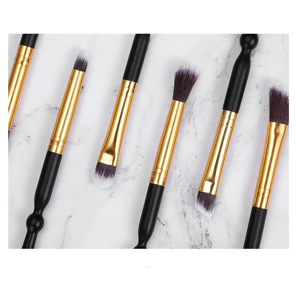 Набор кистей для макияжа Brochas Maquillaje Pinceis de maquiagem коричневый фон с деревянной