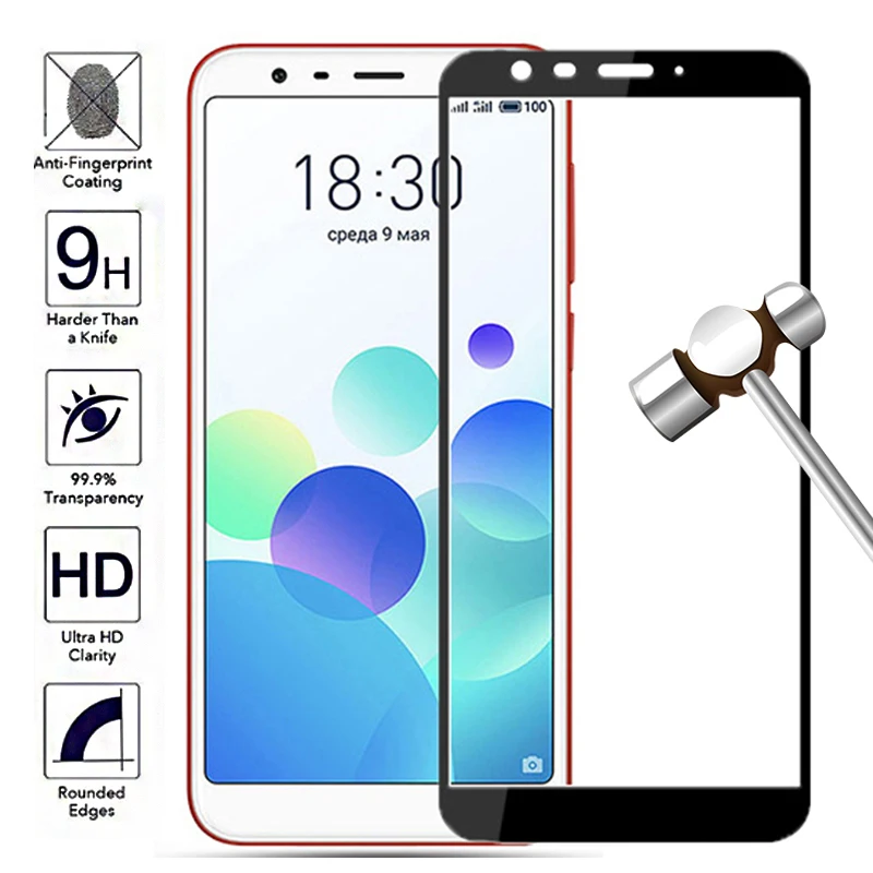 Защитное стекло для Meizu M8c закаленное m8c экрана Защитная пленка Maisie maizy MeiIan M 8c M8 c |
