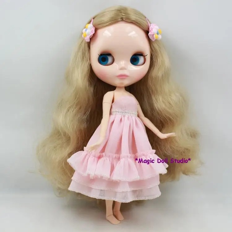 12 дюймовая кукла BJD NeoBlythe светлая кудрявая длинная хиар Обнаженная Blythe