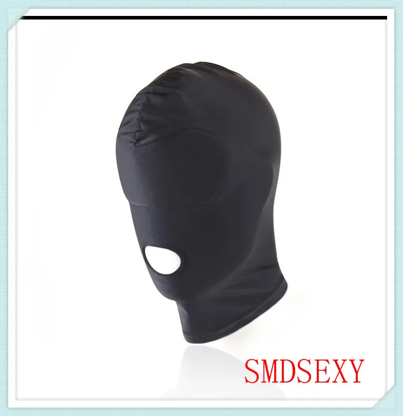 4 стиля Фетиш-маска капюшон сексуальные игрушки открытый рот бондаж для глаз
