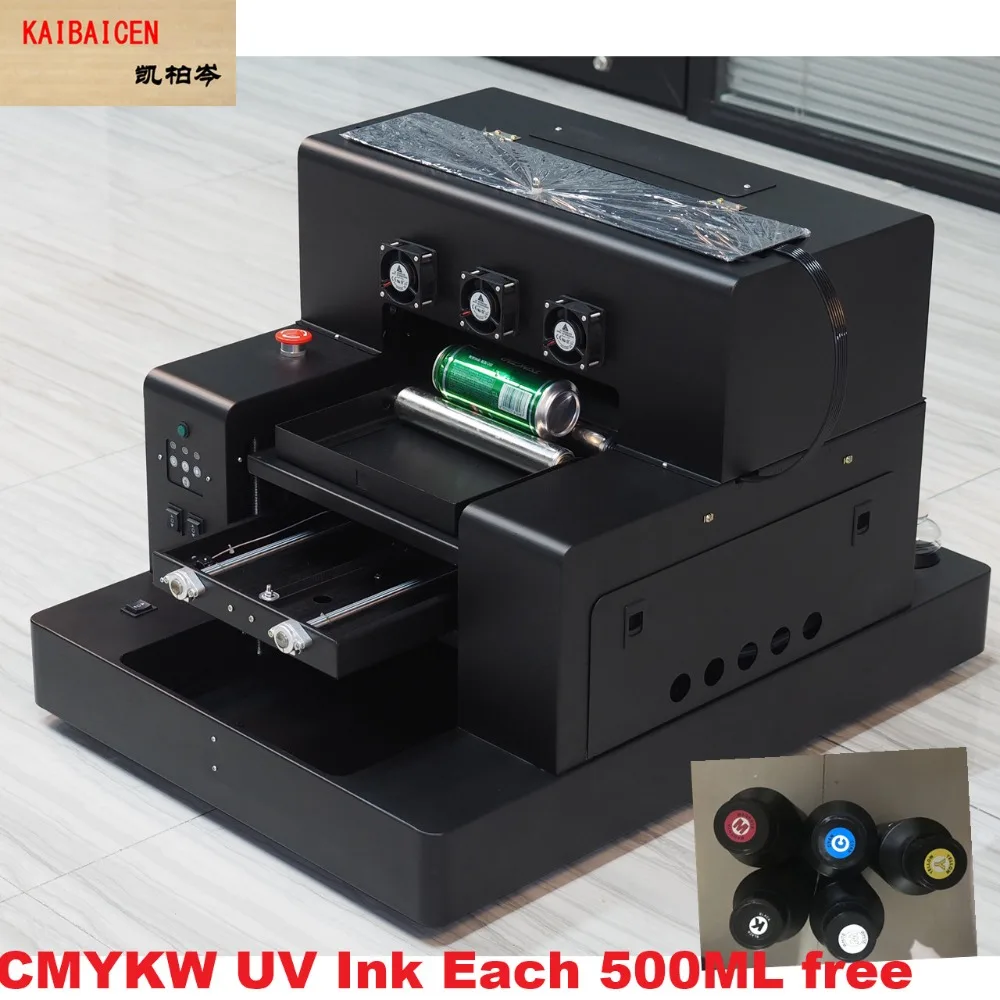 Автоматический плоский и цилиндрический струйный принтер A3 UV 3d тиснение эффект