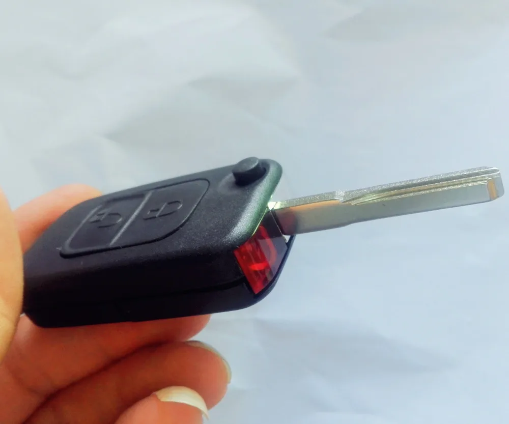 Раскладной чехол для автомобильного ключа брелока с 2 кнопками Mercedes Benz SLK E113 A C E S