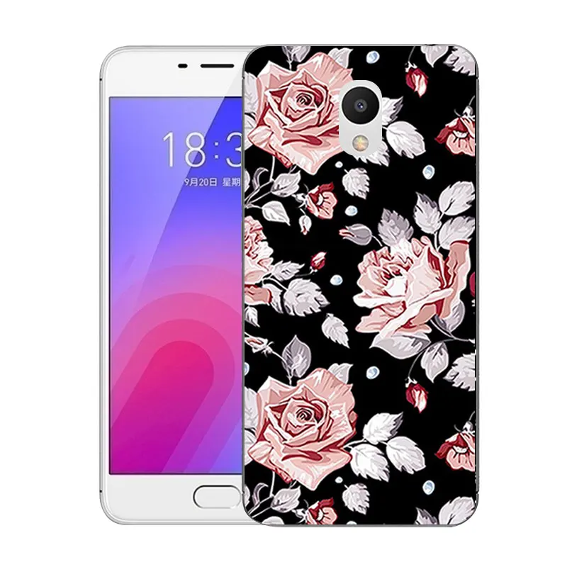 Чехол для Meizu M6 5 2 дюйма задняя крышка с принтом телефона M 6 Mini M711Q M711C прозрачный