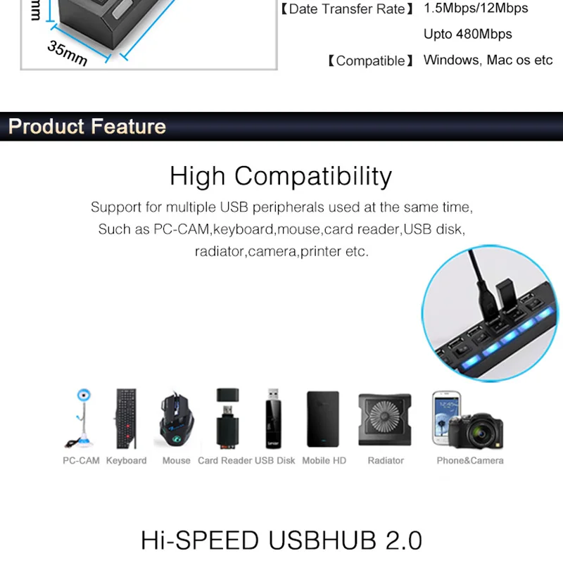 4/5-портовое зарядное устройство с несколькими USB-портами | Электроника