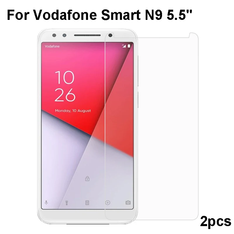 

Закаленное стекло для Vodafone Smart N9, 2 шт., 9H, Высококачественная защитная пленка, Взрывозащищенная Защита экрана для Vodafone Smart N9