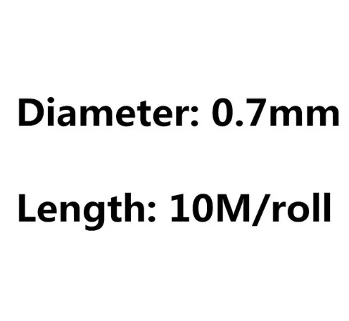 0.7mm Diameter 1 рулон прозрачной эластичной веревки шнур бусины 0,4 мм-1 мм кристалл стрейч струны поделки из бисера изготовления браслетов ювелирных изделий - Цвет: 0.7mm Diameter