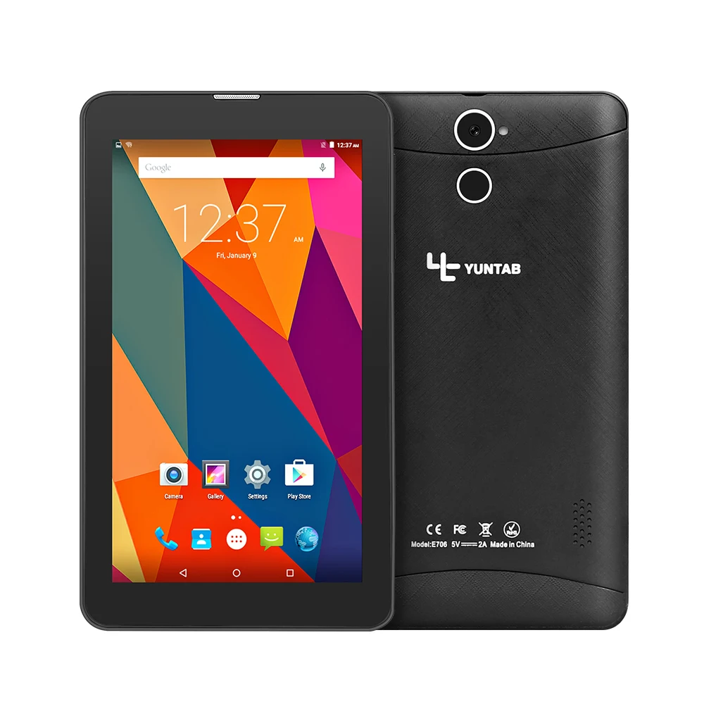 Горячая 3G Phablet Yuntab E706 7 &quot1 Гб + 8 Android 5 1 четырехъядерный двойной Cam телефонные