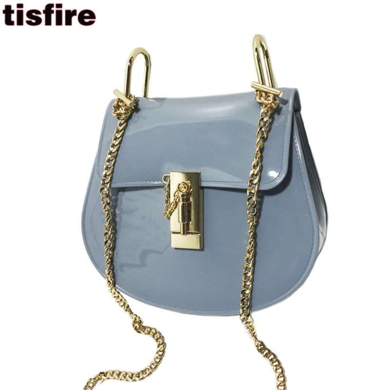 Брендовая Желейная Сумка летние ПВХ ярких цветов седельная сумка Роскошные