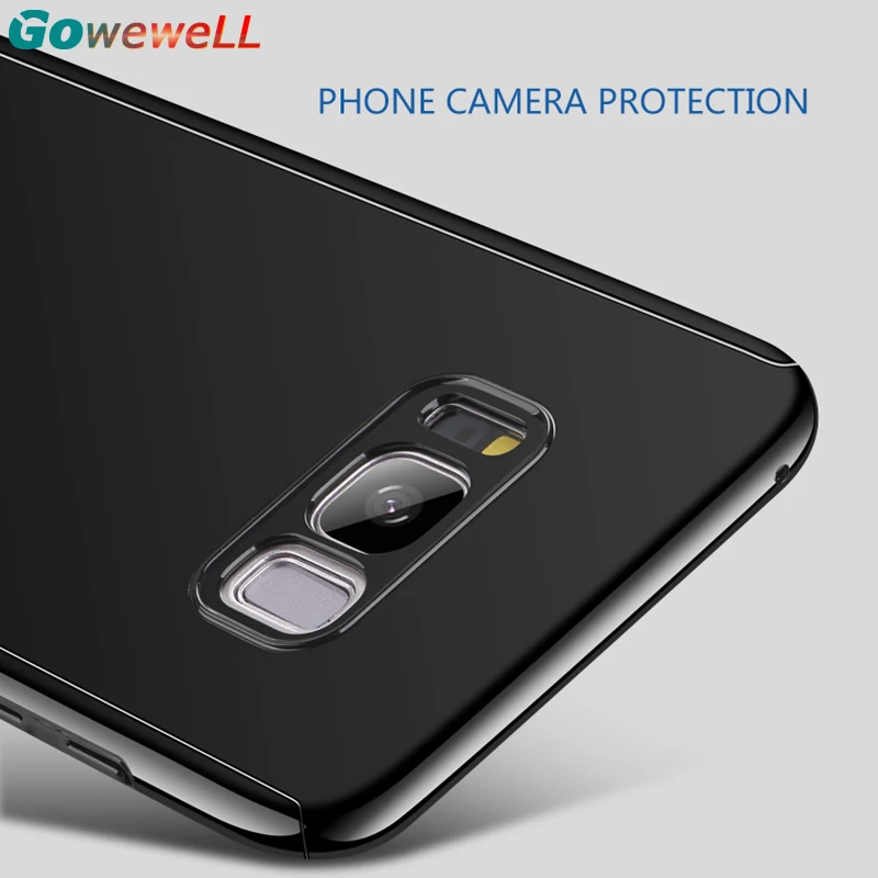 GOWEWELL Luxury Laser Plating 360 Phone Case for Samsung galaxy S8 S9 Plus Galaxy S7 Edge Note 8 duo Back Cover Full Film |