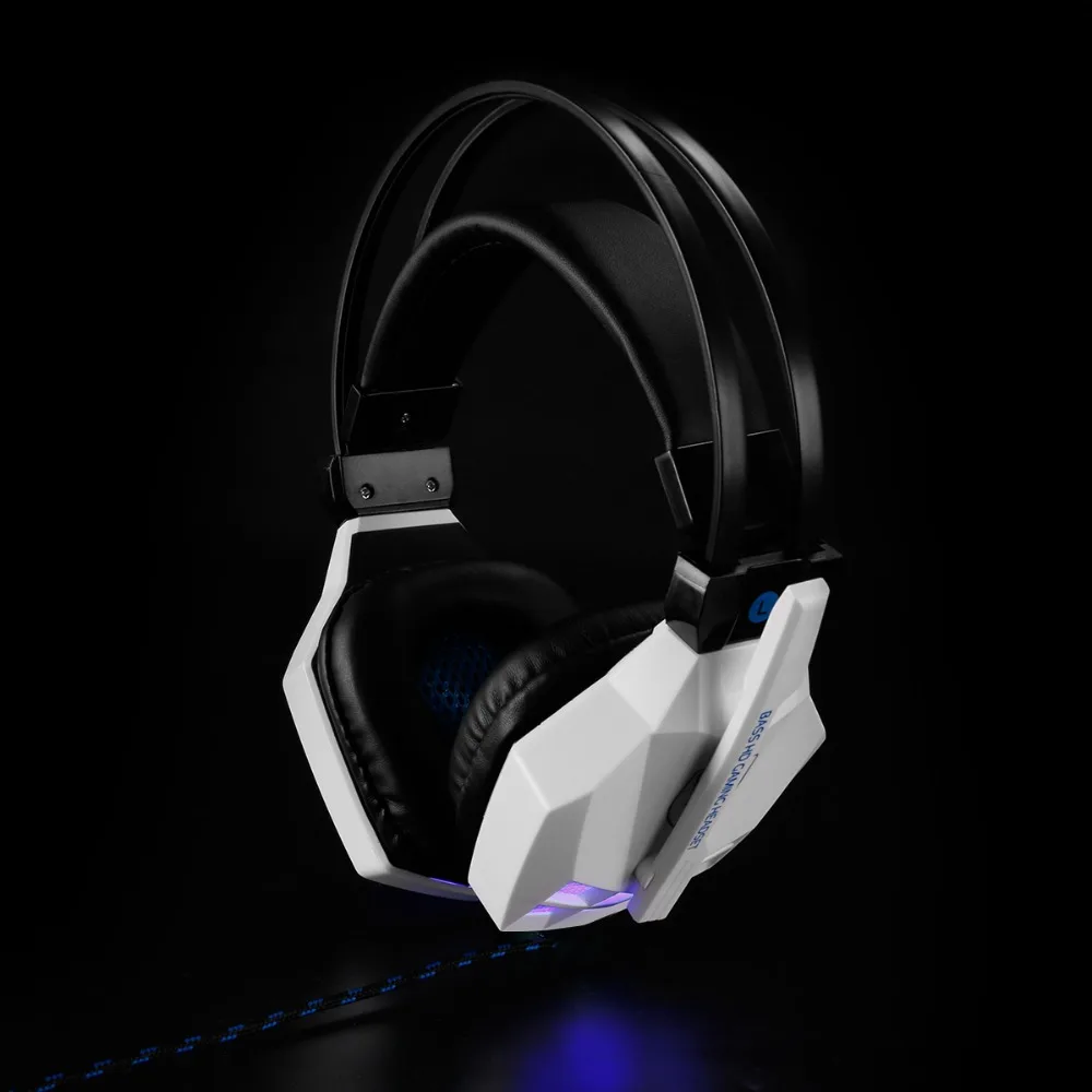 Led 3,5 мм наушники игровая гарнитура с микрофоном для геймеров ПК PS4 игры Стерео Игровые наушники с микрофоном для компьютера
