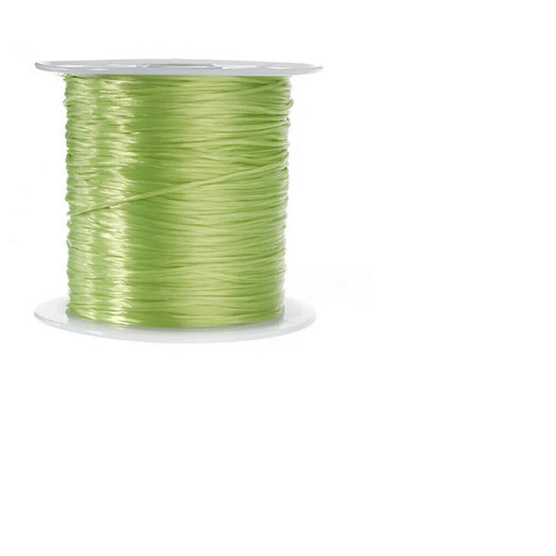 Grass Green 1 шт., крепкий эластичный шнур для плетения бусин, шнур для браслета, для изготовления украшений, сделай сам, разноцветная одежда, 10 метров, 0,8 мм, новинка - Цвет: Grass Green