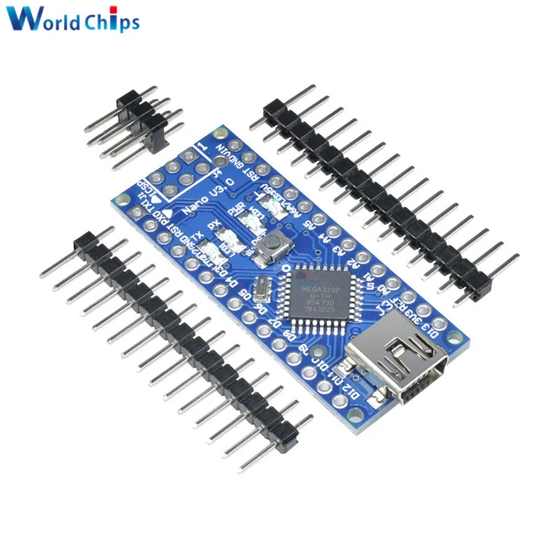 Микроконтроллер atmega328 Mini USB Nano 3 0 5 В 16 м плата модуль для Arduino NANO 328P FT232 с Pins|usb