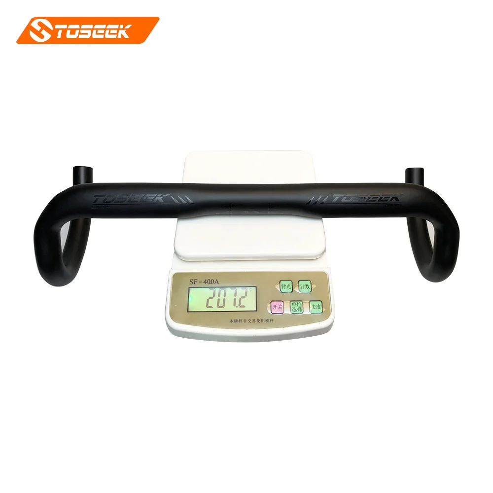 Toseek дороги углерода Руль управления для мотоциклов велосипед согнуты бар