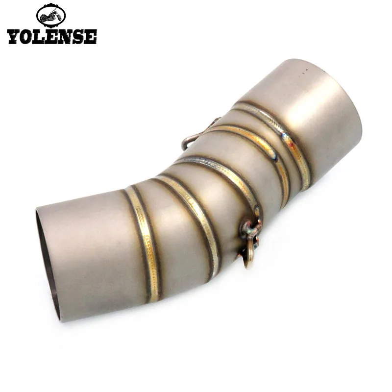 

For KAWASAKI ZX-6R ZX6R ZX 6R 2011 2012 2013 2014 2015 Motorcycle Exhaust Muffler Escape Full System Middle Link Pipe Slip