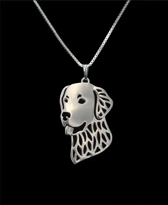 Новейший уникальный ручной работы золотой ретривер кулон для домашних животных