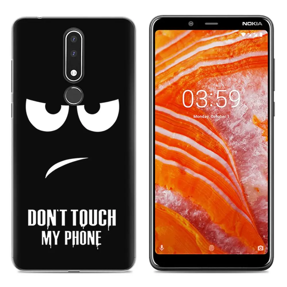 Чехол для телефона Nokia 3 1 Plus чехол с милым рисунком из силикона мягкая задняя