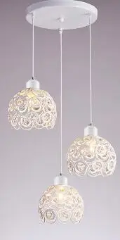 3Round Pendant White Хрустальная лампа, ресторан, подвесные светильники, творческая личность, современная простота, бар, столовая, dinin, освещение, абажур(диаметр: 20 см - Цвет корпуса: 3Round Pendant White