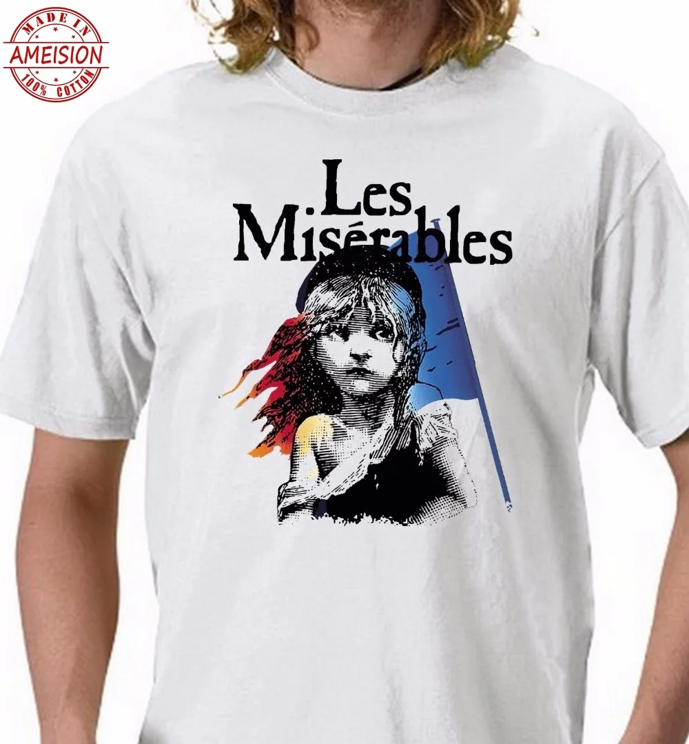 Новинка 2019 мужские футболки Les Miserables Футболка топ с длинными рукавами Новый