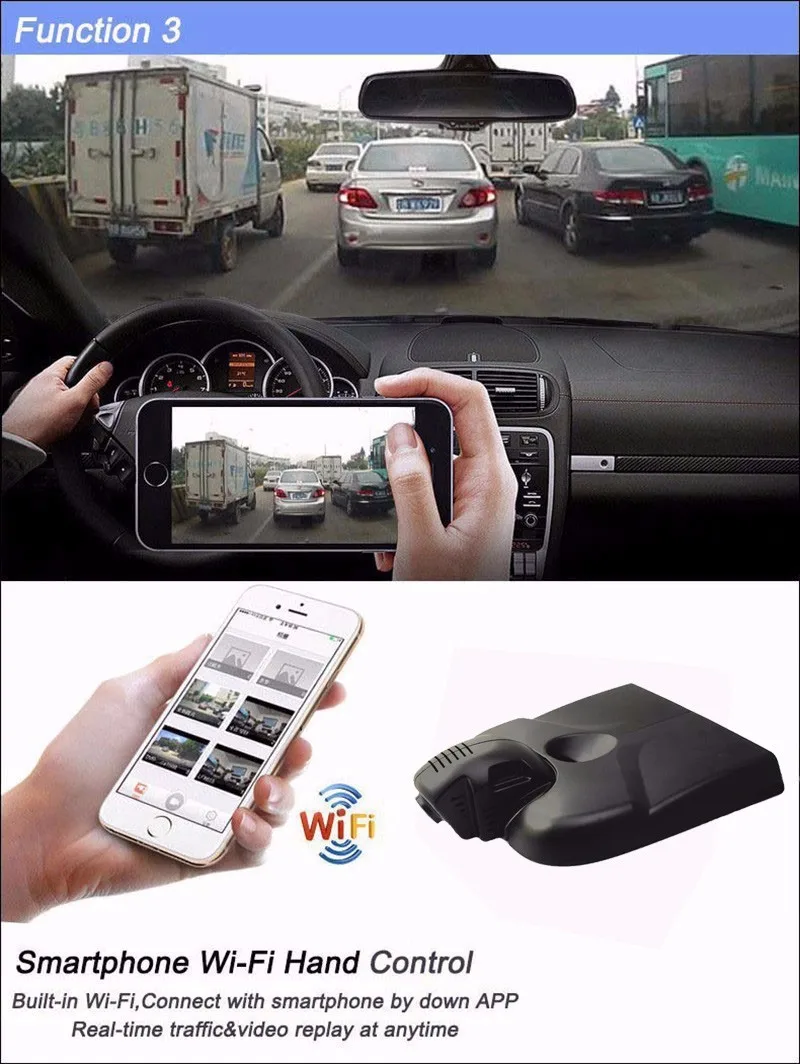 BigBigRoad автомобиля видео регистраторы Wi Fi DVR регистраторы двойной объектив для Buick Encore/Opel Mokka/Vauxhall 2013