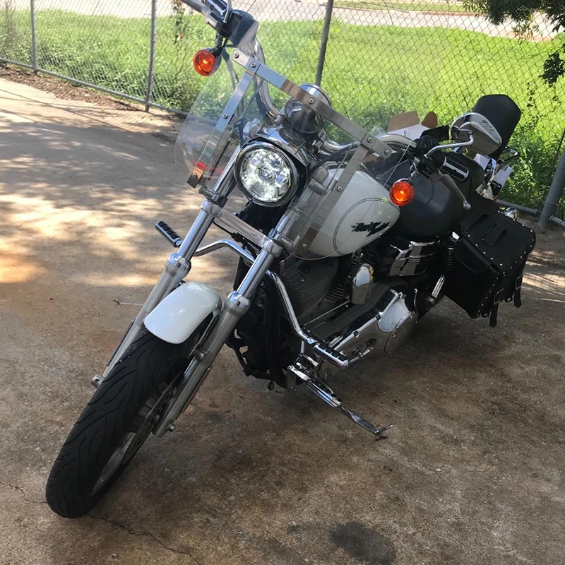5,75 дюймов светодиодный проектор 45 Вт фара с белыми огнями для Honda Shadow Aero Phantom VLX 600 750