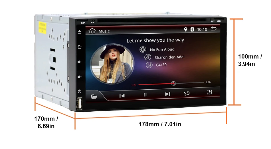 Bosion 2 Din Android 9 0 автомобильный Радио dvd-плеер Стерео GPS навигация для Toyota Hilux Vios Old Camry