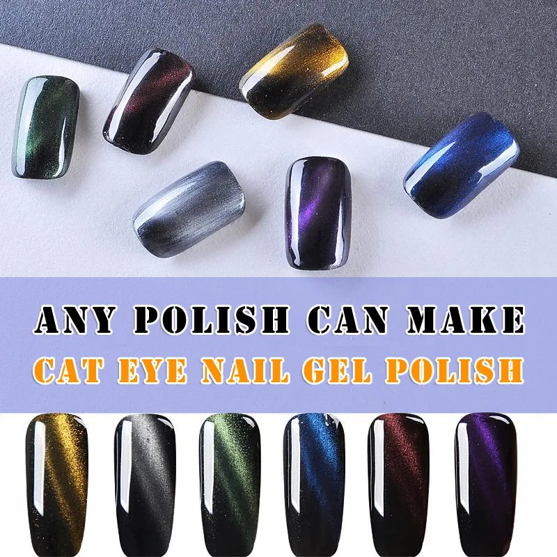 УФ Магнитный Гель лак Cat'S Eye для ногтей 8 мл|topcoat gel|magnetic uv gelgel for nail |
