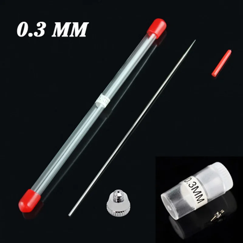 Новый пистолет-распылитель для аэрографии OPHIR, сменная насадка 0,3 мм 0,4 мм 0,5 мм, игольчатый колпачок, аксессуары для аэрографии _ ac081 + AC082 + AC083