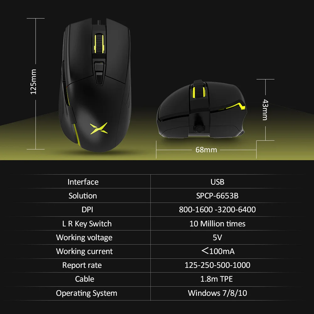 DELUX T11 дизайнерская клавиатура M522 оптическая проводная мышь Мыши dpi 6400 RGB светильник геймер ПК Клавиатуры Комбо для компьютера ноутбука