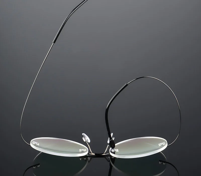 Круглые Ультра легкие оправы прозрачные оптические очки оправа титановый сплав