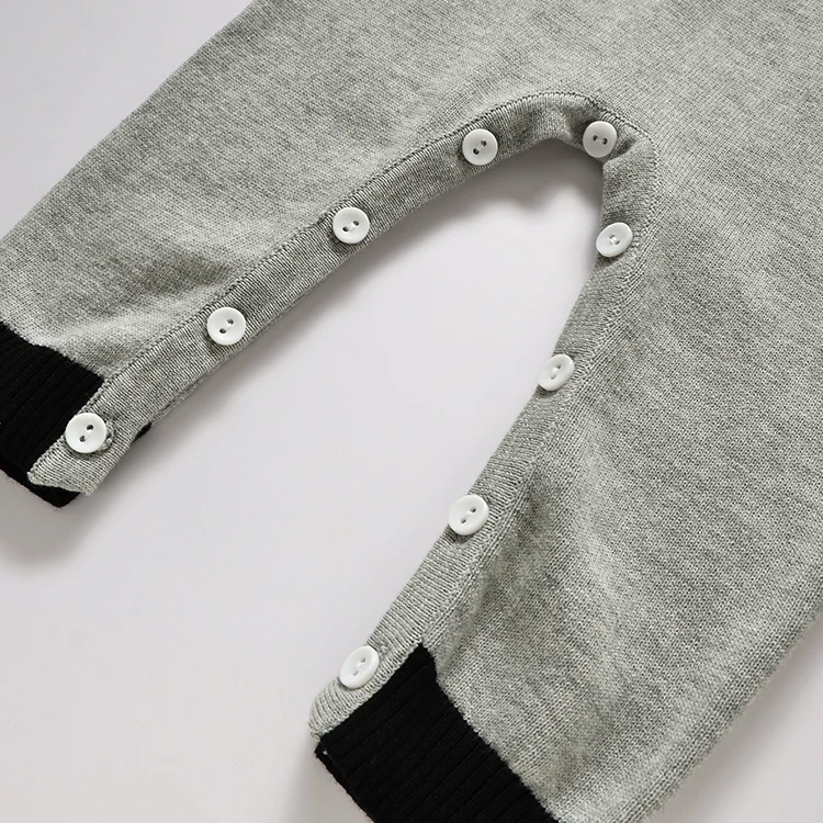 Новый джентльменский трикотажный комбинезон из 100% хлопка джемпер для