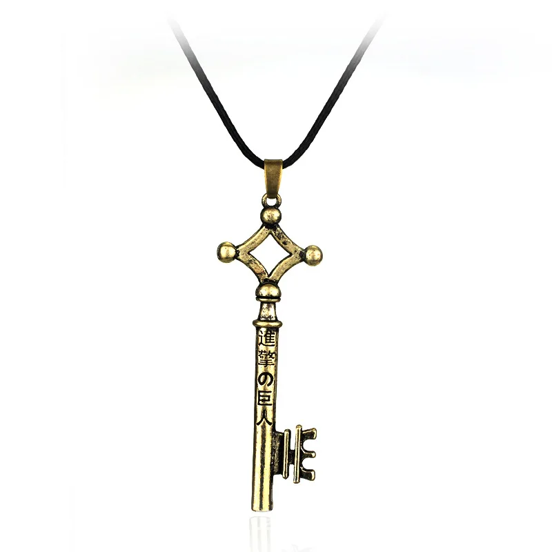 

Anime Attack on Titan Necklace Pendant Eren Chain Necklace Cosplay Accessories Figure Toys Souvenirs