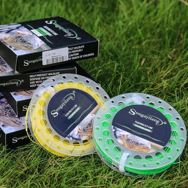 Sougayilang 2 E Xpose Loops Fly Fishing Lines 100FT/30 5 M Плавающие лески для рыбалки Вес вперед WF4F WF5F WF6F