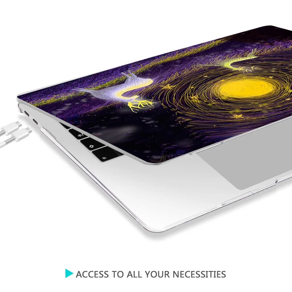 Чехол Redlai с прозрачным кристаллом для Macbook Air, 13 дюймов, A1932, для apple macbook Pro, 13, 16 дюймов, сенсорная панель,, retina, A2159, A2141