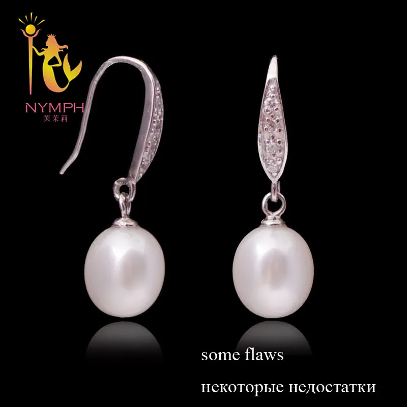 Серьги [NYMPH] жемчужные ювелирные изделия из натурального пресноводного жемчуга