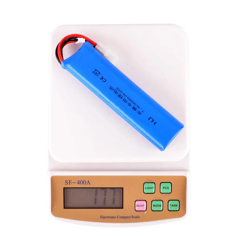 1 шт. RC LiPo батарея 7 4 в 3000 мАч 20C Max 30C 2S 2 ячейки Li-Poly для Rc лодки вертолета | Игрушки и