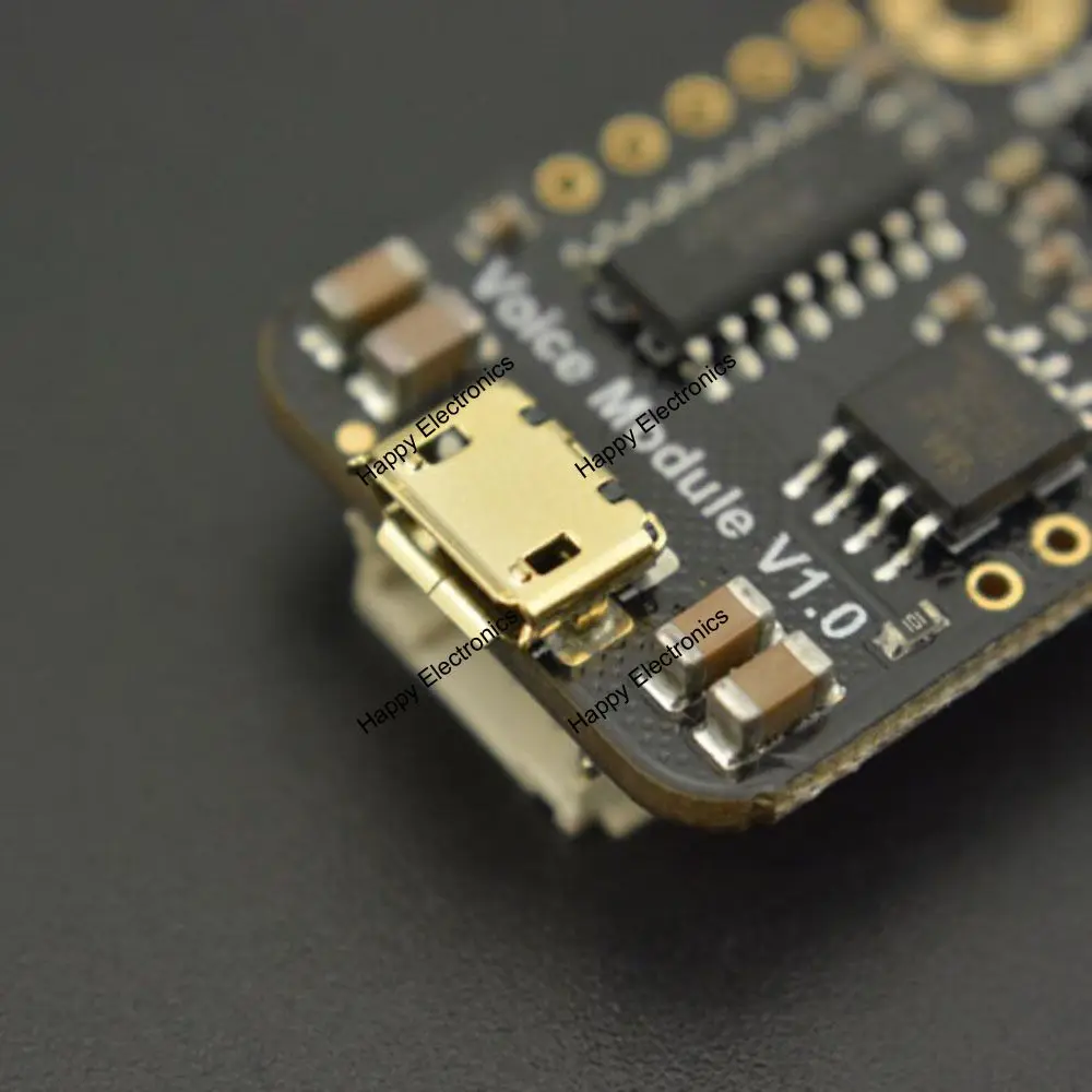 Голосовой модуль DFRobot Gravity UART MP3/WAV 8 Мб поддержка USB-накопителя воспроизведение в