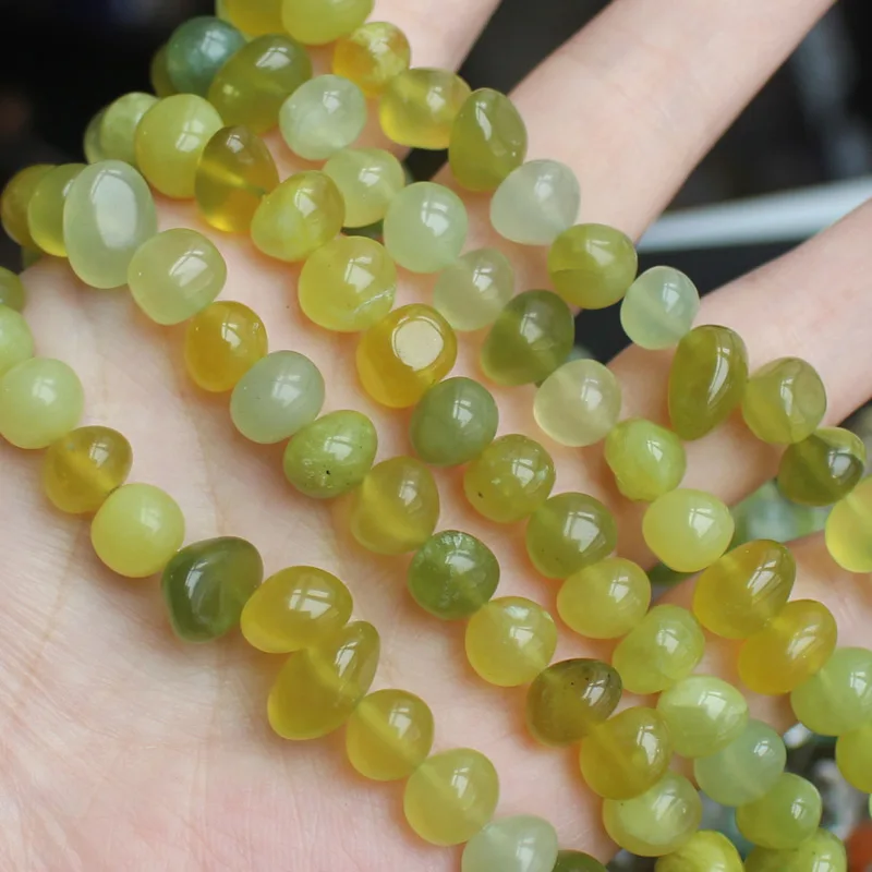 Korean Jade Симпатичные 6-12 мм свободной формы Quartzs свободные бусины 1" /38 см, для изготовления ювелирных изделий DIY - Цвет: Korean Jade