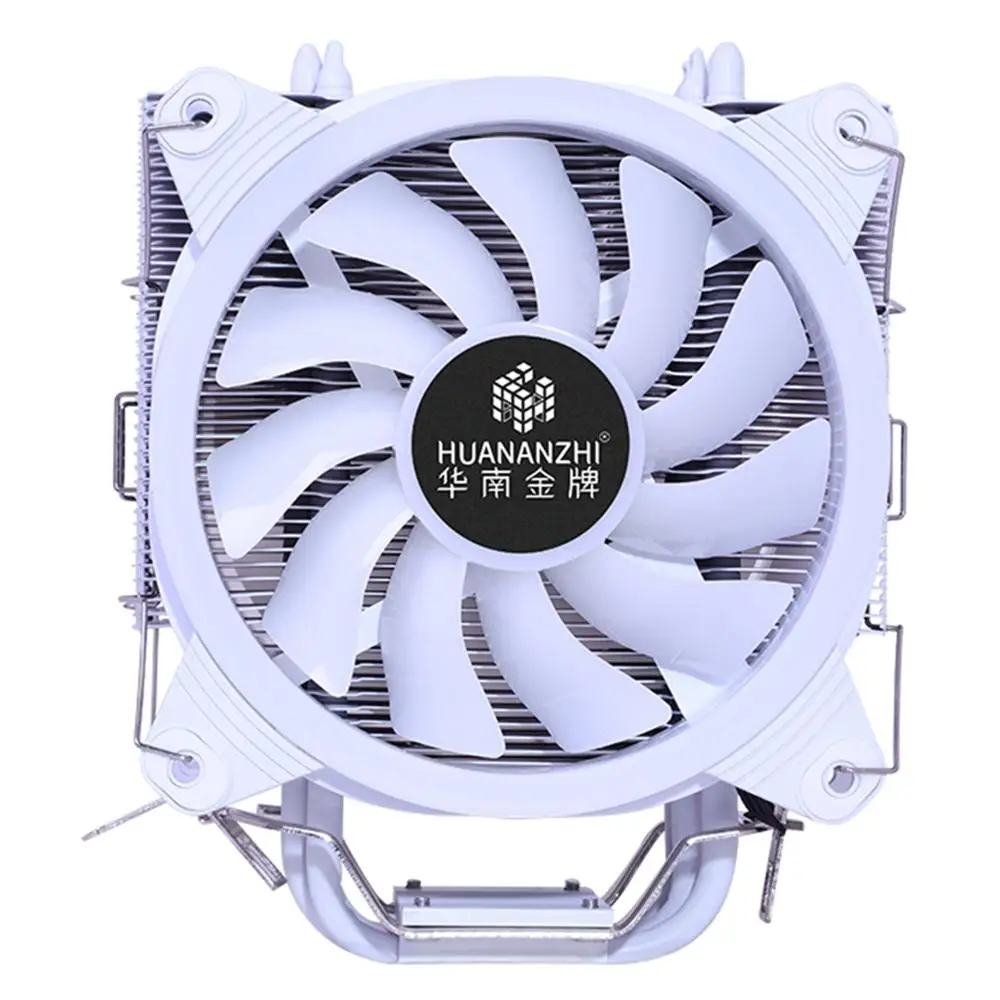 HUANANZHI ICE A600 4 heatpipes cpu cooler для Intel/AMD чистый алюминий трубки двойной вентилятор