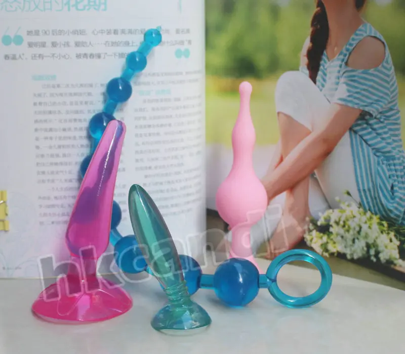 4 шт. эротическая анальная пробка анальный массаж простаты бусы задний двор G Spot