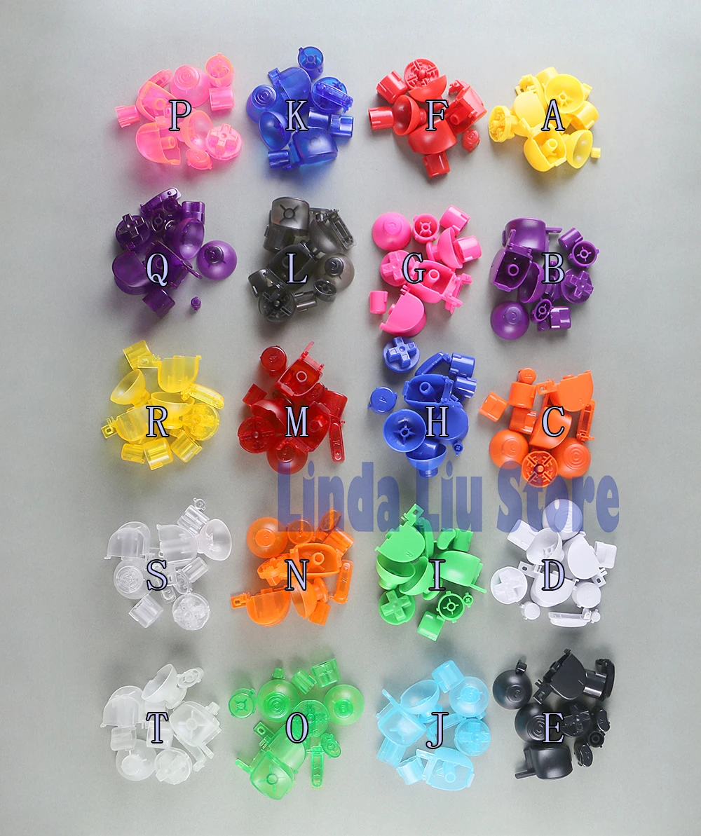 20 комплектов цельных и прозрачных цветов для Gamecube контроллер мод красочный