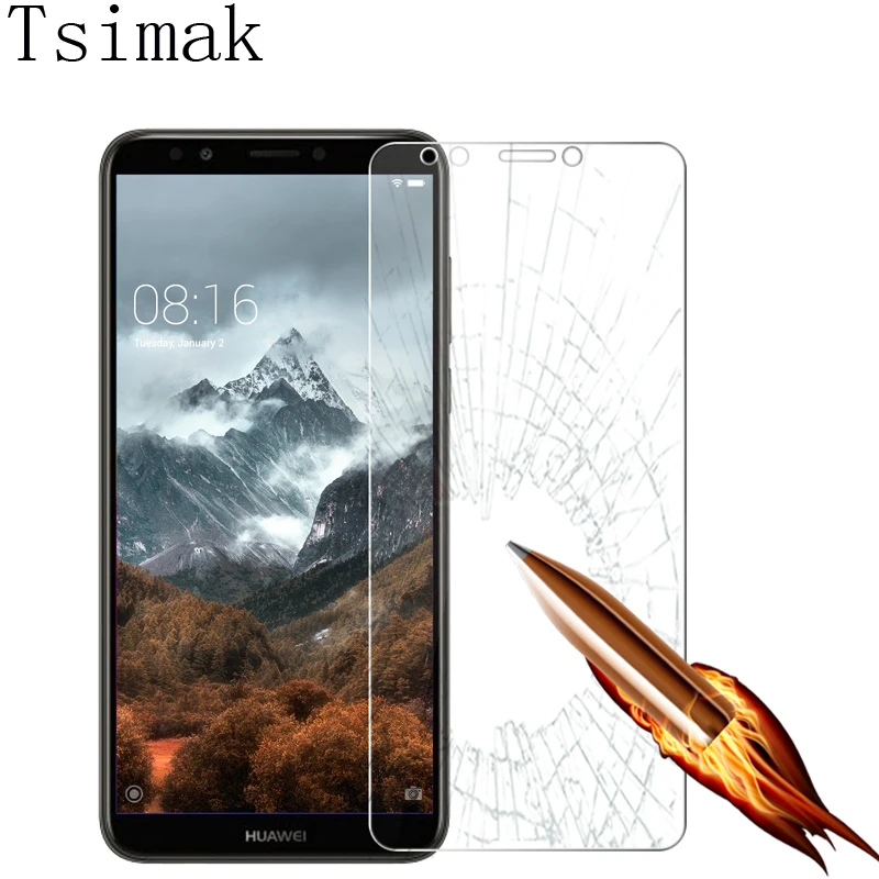 Tsimak For Huawei Honor 7C Pro Tempered Glass Screen Protector Y7 Prime 2018 LND-L29 Enjoy 8 5.99&quot | Мобильные телефоны и
