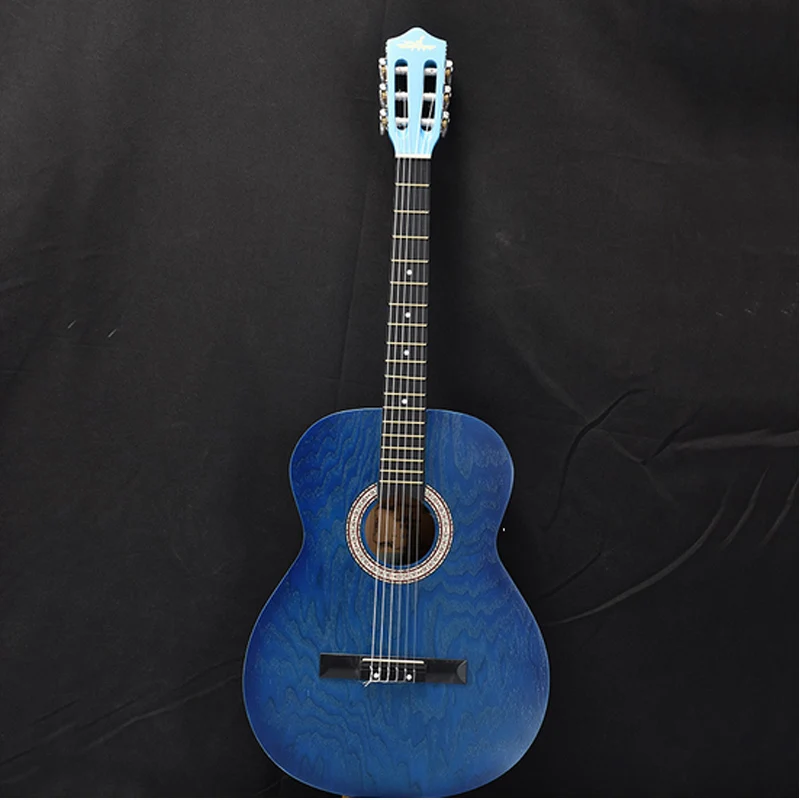 Классический 39 дюймовый полностью Липовый уголок новая народная гитара