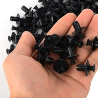 100 pcs 8mm hole door rivet plastic clip fasteners black cars lined cover barbs rivet auto fasteners for cars hot sale