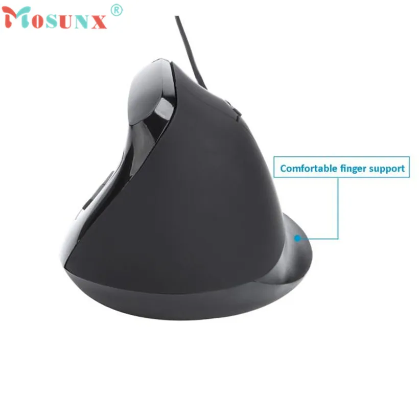 Mosunx advanced Топ Отдел 6 клавиш USB Проводная вертикальная мышь с dpi светодиодный световой индикатор для ПК ноутбука 1 шт
