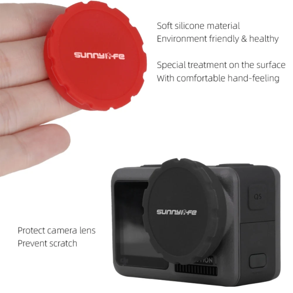 2 шт. противоударный защитный силиконовый чехол для объектива для DJI OSMO аксессуары для экшн-камеры защитный чехол Крышка для объектива для OSMO Action
