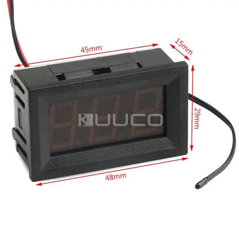 Цифровой термометр 30 градусов до + 70 Зеленый светодиодный цифровой тестер