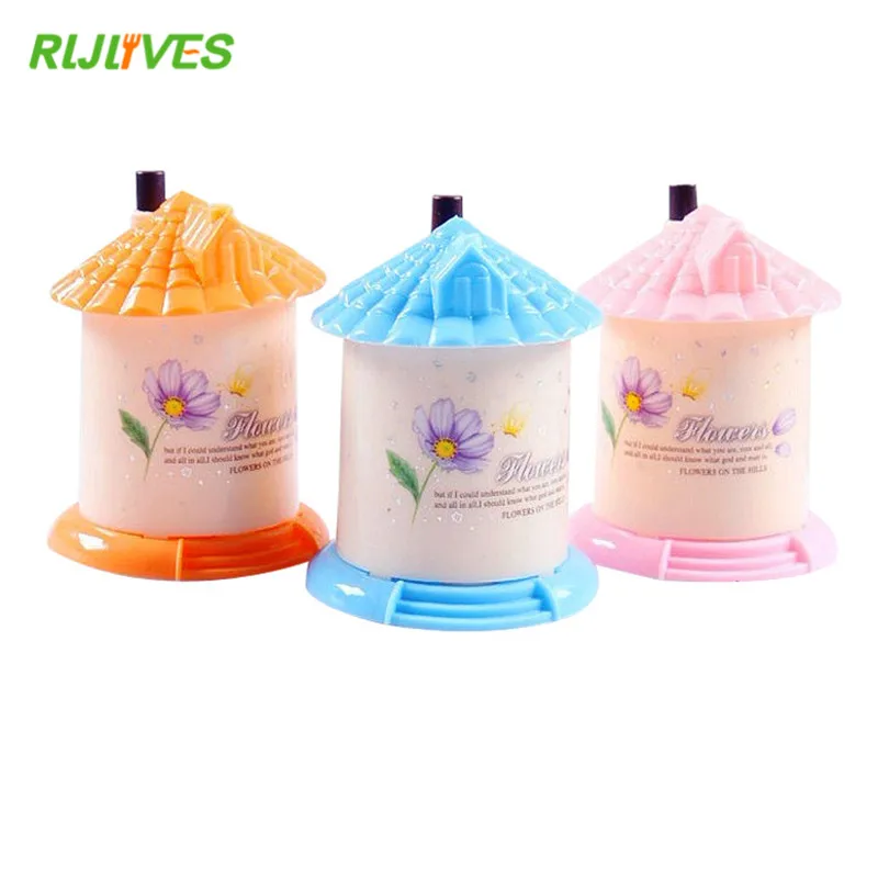 3 цвета милый творческий дом в форме Автоматическая Подставка Для Зубочисток