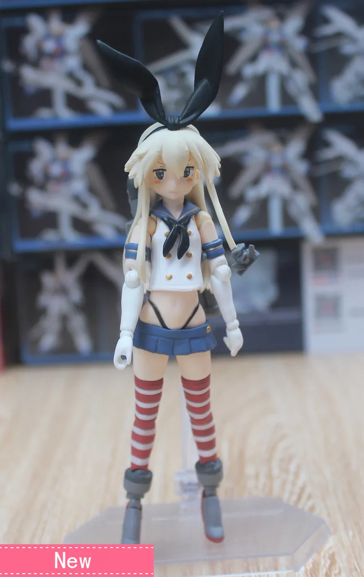 Аниме Kantai коллекция Shimakaze ПВХ фигурка Коллекционная модель куклы игрушка 16 см figma
