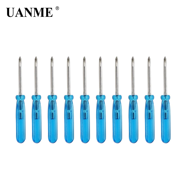 UANME Tiny 2,0 мм Phillips плоская Крестовая мини-отвертка синий шагомер выделенная маленькая отвертка 20 шт./лот