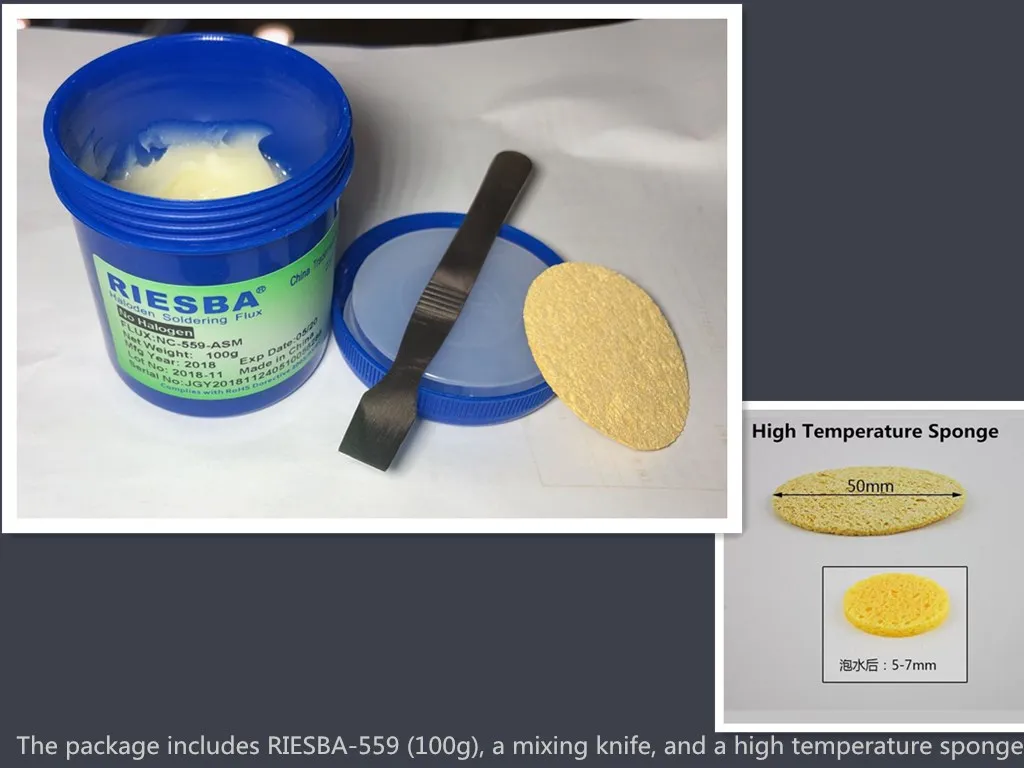 Паяльная паста RIESBA Nc-559-asm, 100 г, без содержания свинца, паяльная паста, Сварочная паста, флюс 559 Nc-559, паяльник, паяльная паста